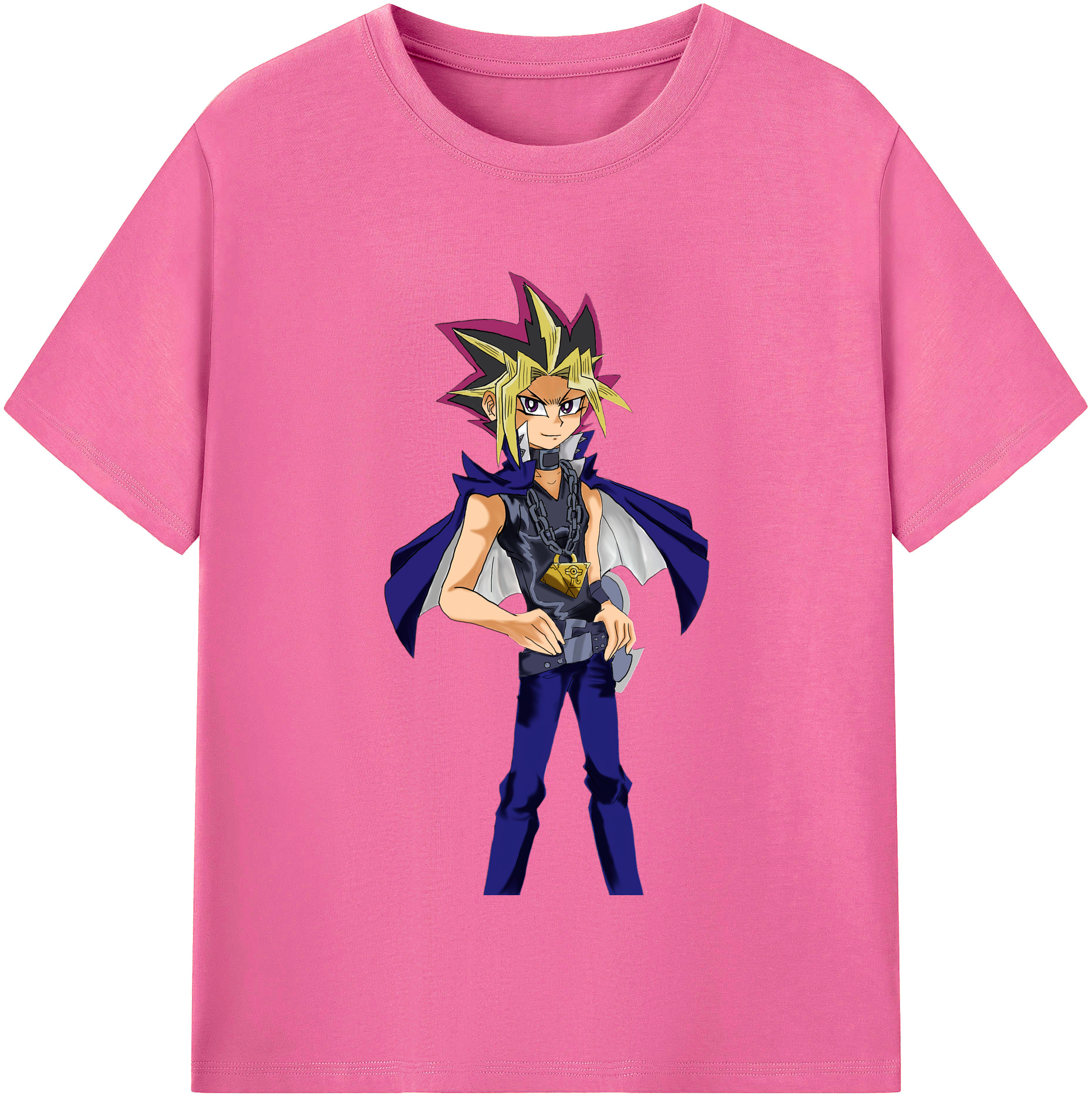 （画像用） 遊☆戯☆王 Yu-Gi-Oh! レディースカジュアルプリントTシャツ（綿100％）